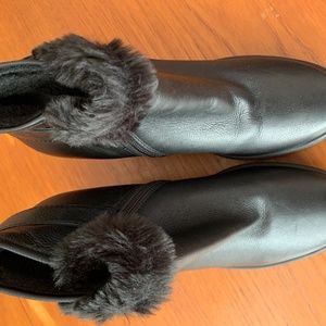 Aquatalia Italian wedged booties